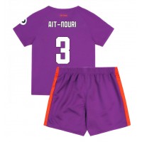 Camisa de Futebol Wolves Rayan Ait-Nouri #3 Equipamento Alternativo Infantil 2024-25 Manga Curta (+ Calças curtas)